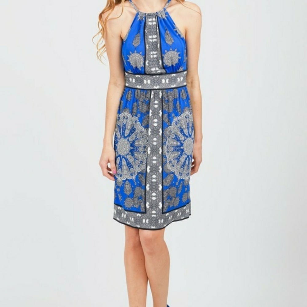 Size 8 London times cocktail dress in blue